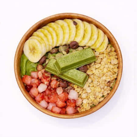 抹茶パキパキアサイーボウル｜金沢市でアサイー・サラダのデリバリー・テイクアウトならCafe Solua